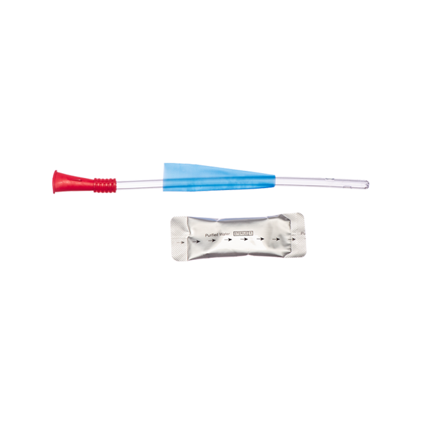 Hydrophilic Nelaton Catheter with Water Sachet, 18cm (Female) 18Fr